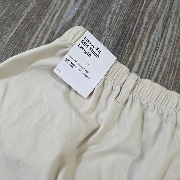 Nike Life Woven Camp Shorts Light Orewood Brown Off-White FN3216-104 Men's Small - Picture 10 of 14